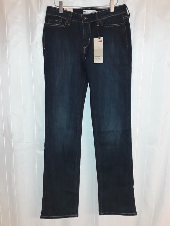 Levi's Denim - Vintage Levi's 2010s Dark Blue Slight Curve ID Straight Leg Jean Tuscan Mom